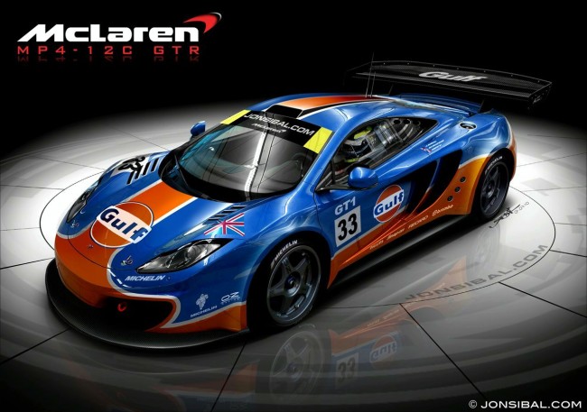 Рисунки гоночного McLaren MP4-12C GTR Рисунки гоночного McLaren MP4-12C GTR