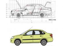 Дизайн Datsun NKD 2196 в стиле Лада Гранта