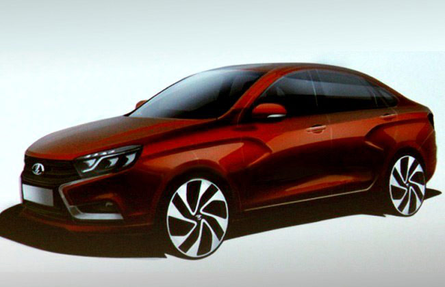 Рендер Lada Vesta Рендер Lada Vesta