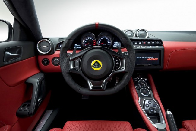 Салон нового Lotus Evora 400 Салон нового Lotus Evora 400