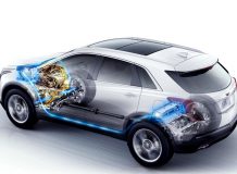 Схема гибридного Cadillac XT5