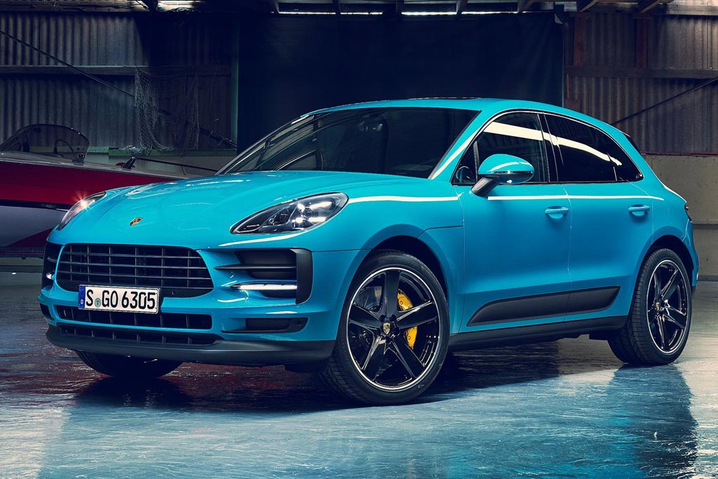 Porsche macan синий