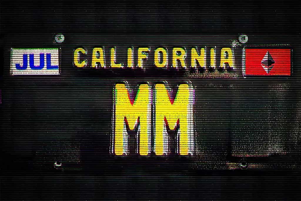 Номерной знак MM california