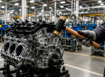 Тест двигателя Toyota с помощью молотка